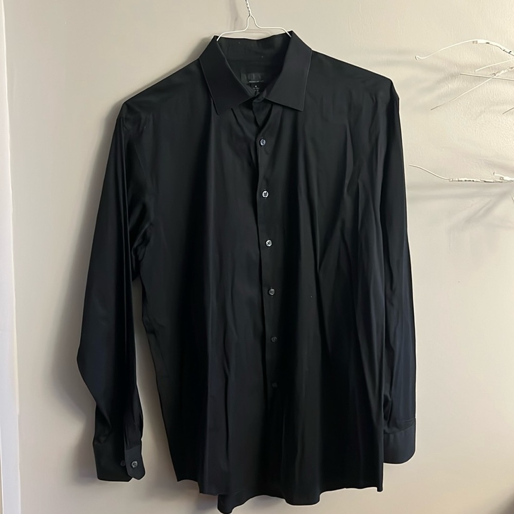 Black button down